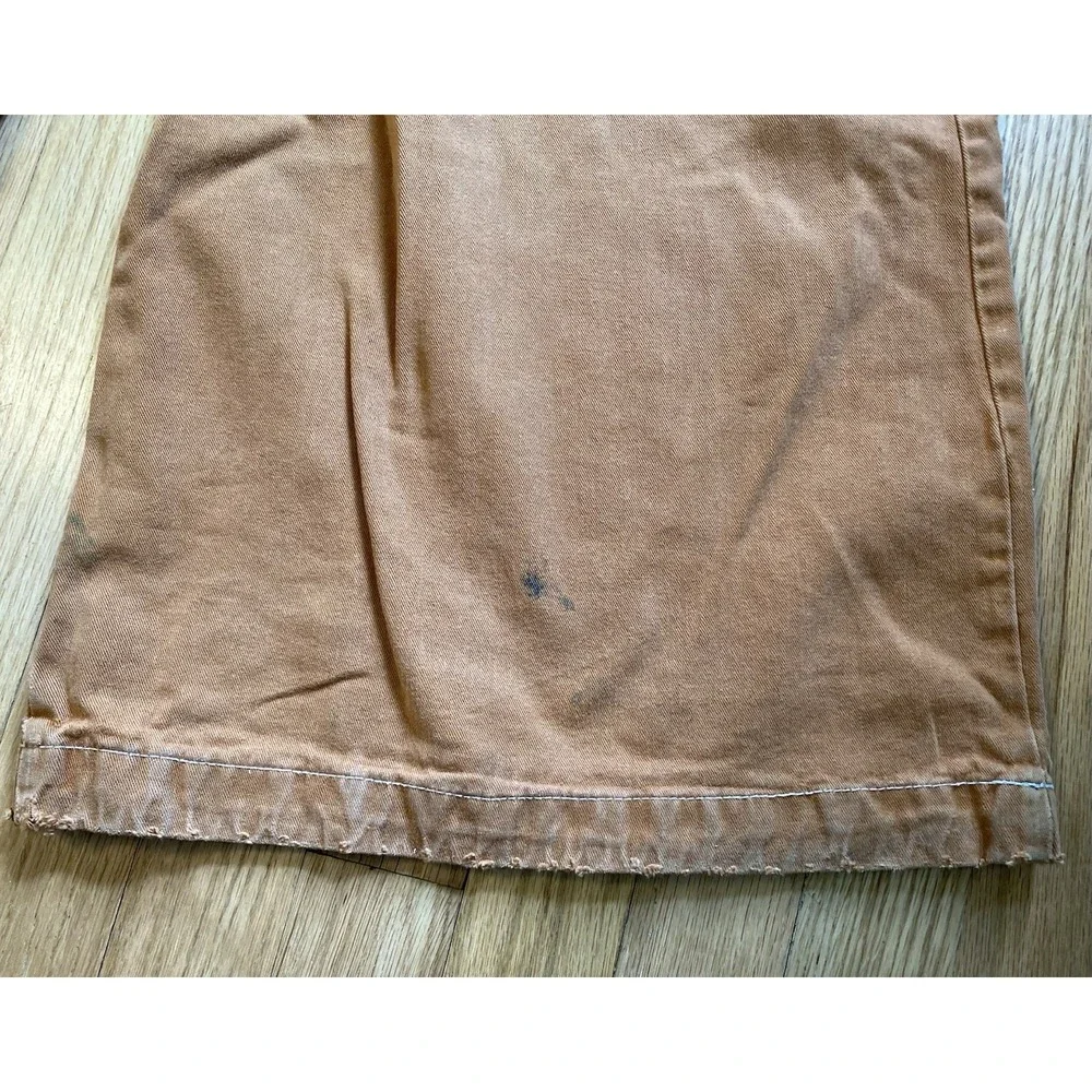 Vintage 90s Kikwear Baggy Wide Leg Cargo Pants - Brown Rave Skater Y2K